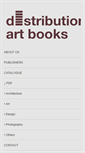 Mobile Screenshot of distributionartbooks.com