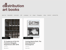 Tablet Screenshot of distributionartbooks.com